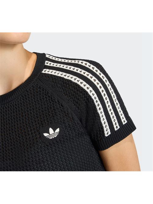 crochet tee ADIDAS ORIGINAL | KC6481BLACK